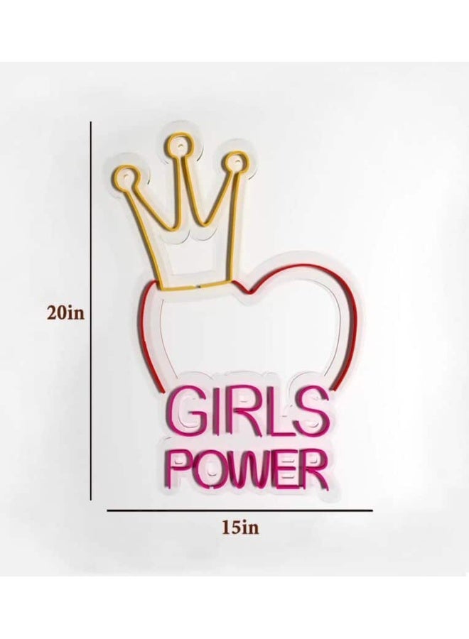Clawcrafts Girls Power Neon Led Light  - Image 3