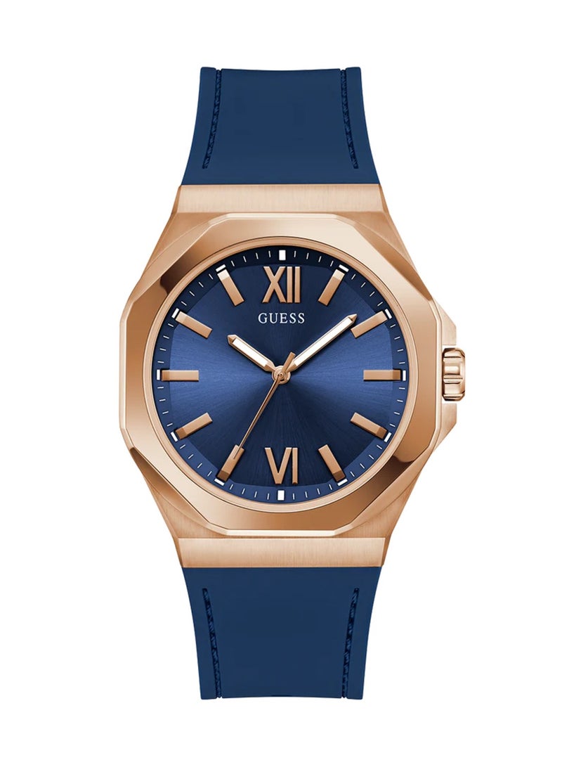 GUESS Men's Emperor Analog Quartz Blue Silicone Watch GW0850G3 - 42mm - Image 1