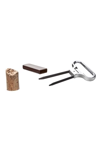 Vacu Vin Cork Puller, Silicone, Silver, 10.5x16x1.4 cm - Image 1