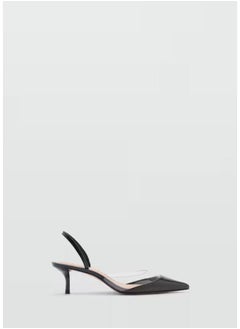 MANGO Heeled Shoes With Vinyl Panel  - Image 1