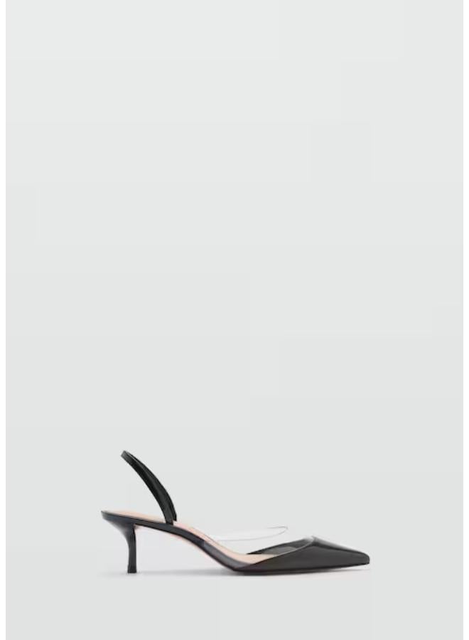 MANGO Heeled Shoes With Vinyl Panel  - Image 1