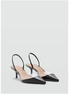 MANGO Heeled Shoes With Vinyl Panel  - Image 3
