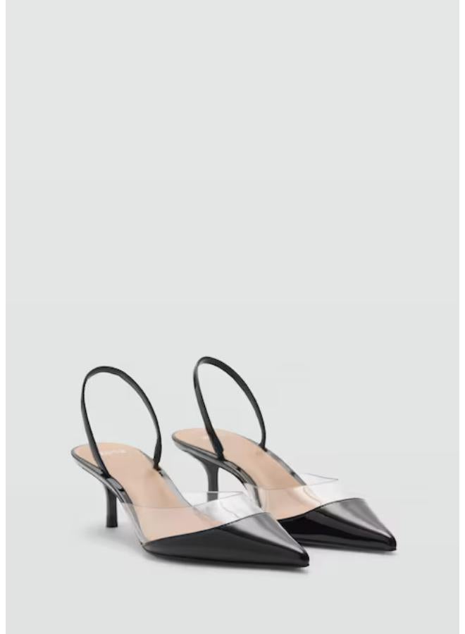 MANGO Heeled Shoes With Vinyl Panel  - Image 3