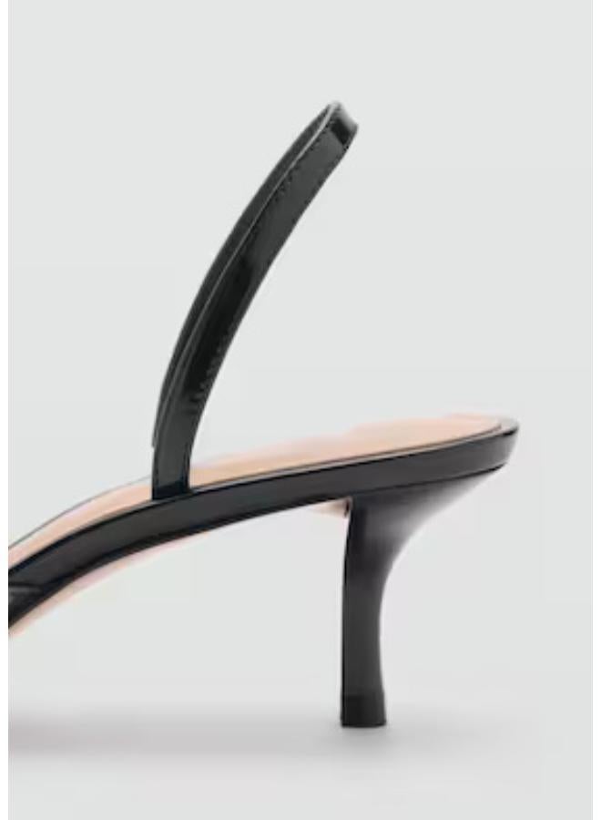 MANGO Heeled Shoes With Vinyl Panel  - Image 2