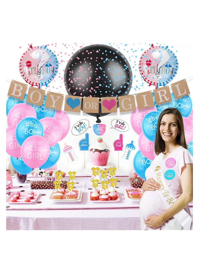 Generic - Baby Gender Reveal Decorations Party Supplies Set - Image 1