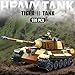 Sluban WW2 Tiger II Army Tank Building Kit Set Military Model Toys with 4 Soldier Figures Gifts for 612 Years Kids Old Army Toys Compatible with Lego Tank 930 PCS - Image 4