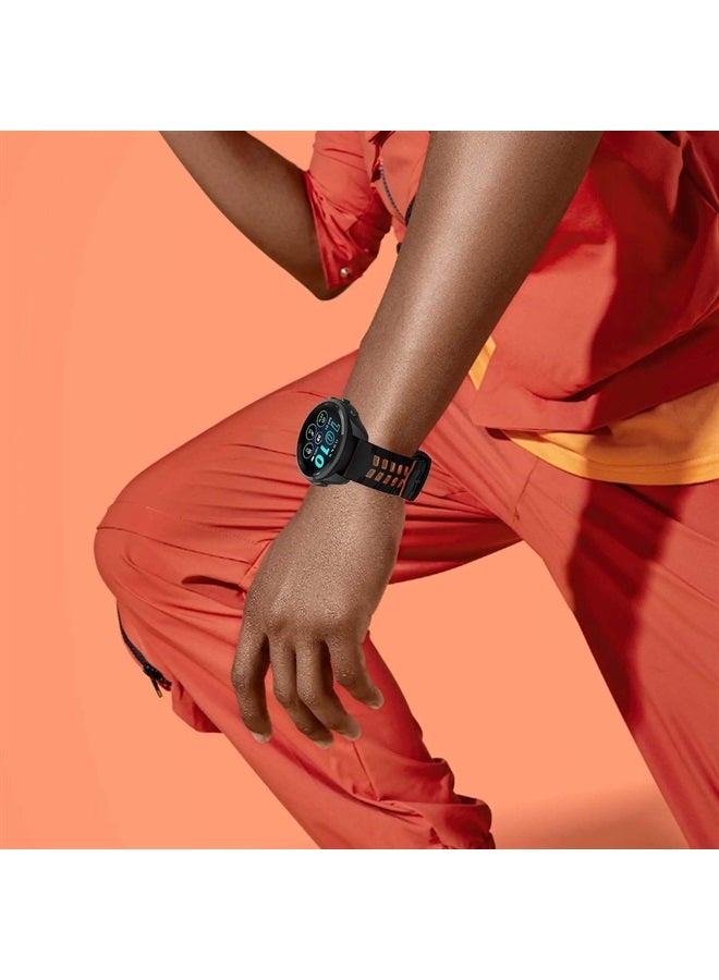 ISABAKE Compatible with Garmin Vivoactive 4/Venu 2/Forerunner 255 265 Bands,Silicone Strap Sport Wristband for Samsung Galaxy Watch 3 45mm/Galaxy Watch 46mm/Gear S3 Frontier Watch Band - Image 5