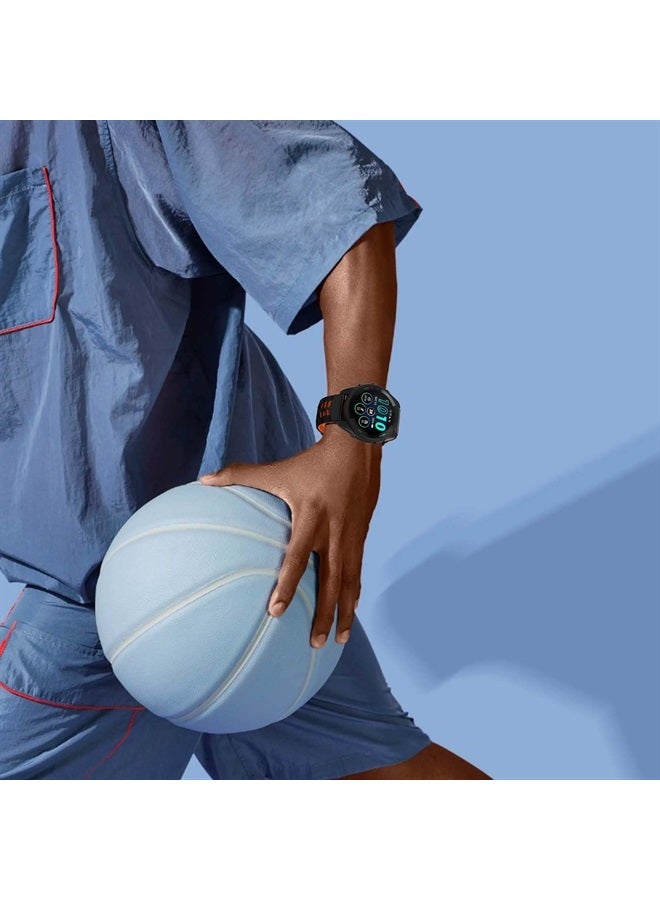 ISABAKE Compatible with Garmin Vivoactive 4/Venu 2/Forerunner 255 265 Bands,Silicone Strap Sport Wristband for Samsung Galaxy Watch 3 45mm/Galaxy Watch 46mm/Gear S3 Frontier Watch Band - Image 2