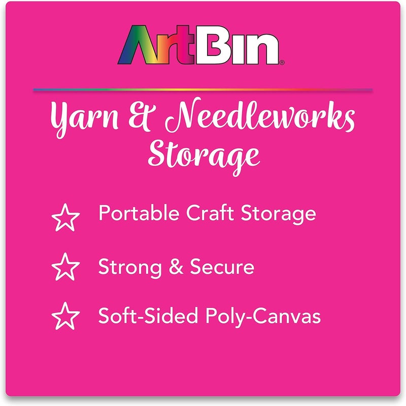 ArtBin 6932AB Hook & Needle Nook, Knitting & Crochet Organizer, [1] Plastic Storage Case, Translucent Periwinkle - Image 2