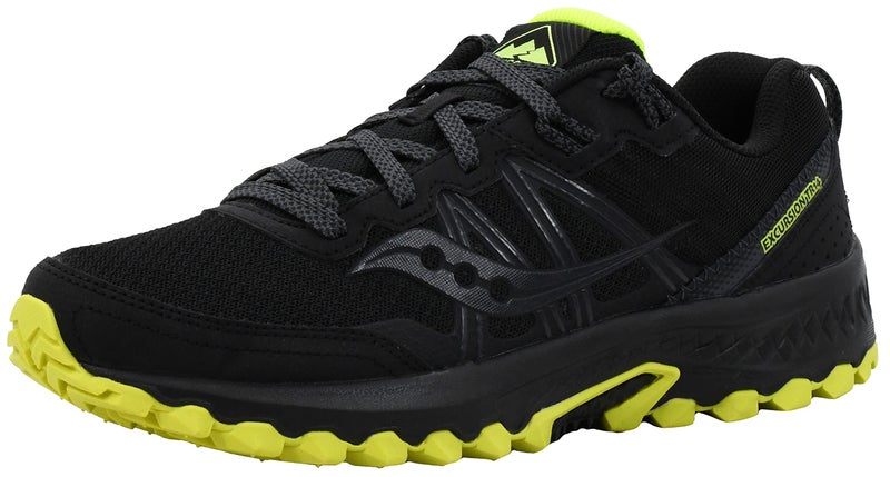 Saucony Men's Excursion Tr14 Black/Slime Trail Running Shoe 11.5 M US - Image 1