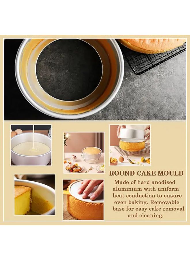 Non Stick 11 Inch Round Cake Pan With Removable Base For Baking - Image 5