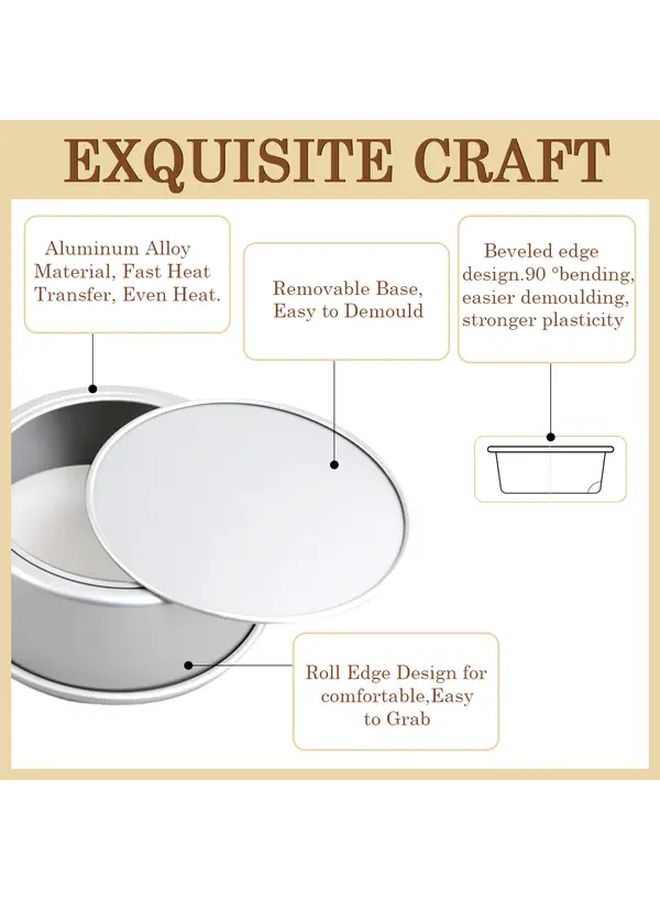 Non Stick 11 Inch Round Cake Pan With Removable Base For Baking - Image 4