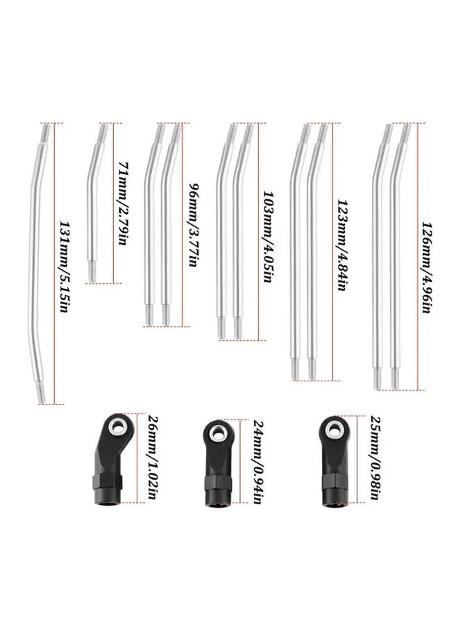Stainless Steel Link Rod Set For Axial SCX10 313mm Wheelbase 1 10 RC Crawler Upgrade - Image 3