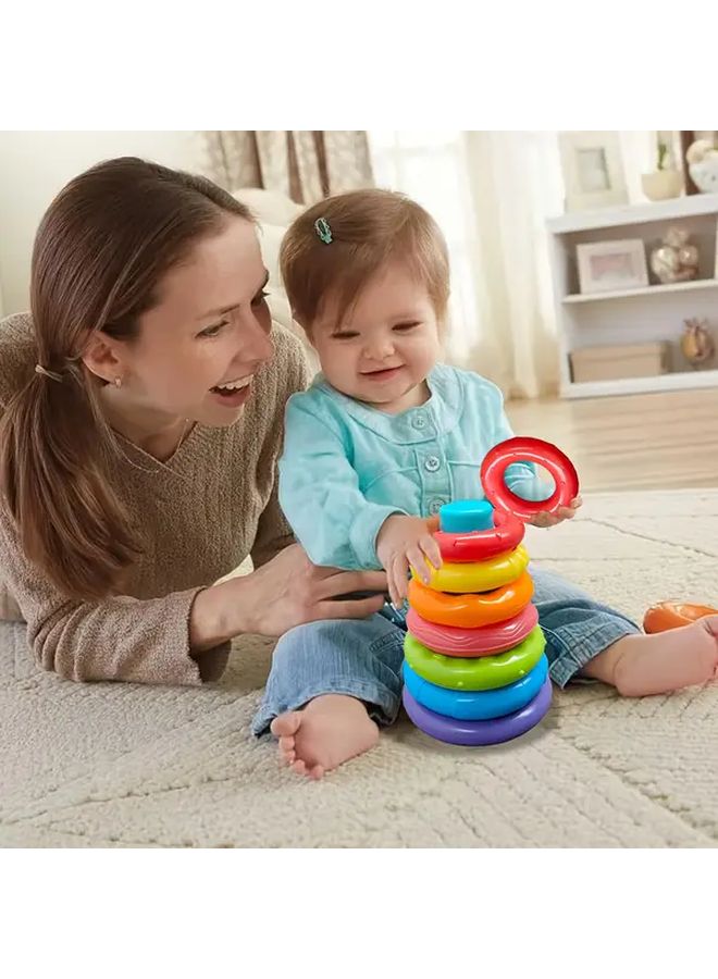 Colorful Stacking Ring Educational Toy Model 628 38 For Fine Motor Skills And Hand Eye Coordination - Image 5