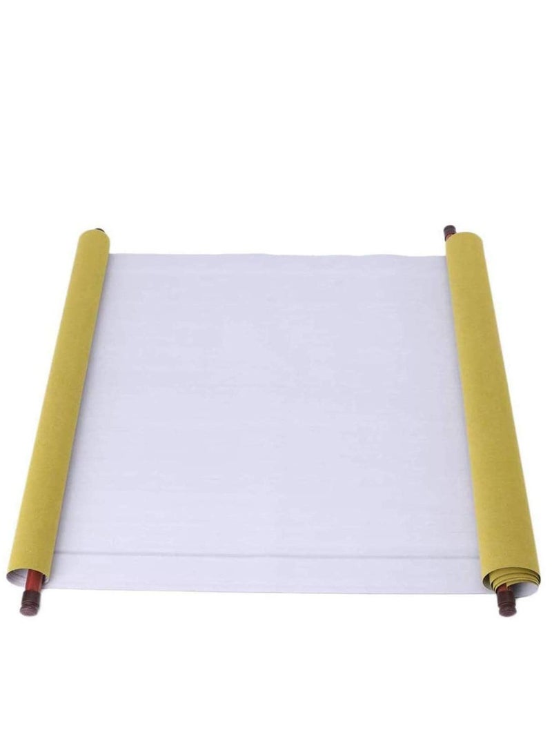 Chinese Water Paper Calligraphy Set, Reusable Eco-Friendly No Ink Needed Water Writing Cloth Paper with Chinese Brush and Water Dish, Gift Set for Calligraphy Beginners