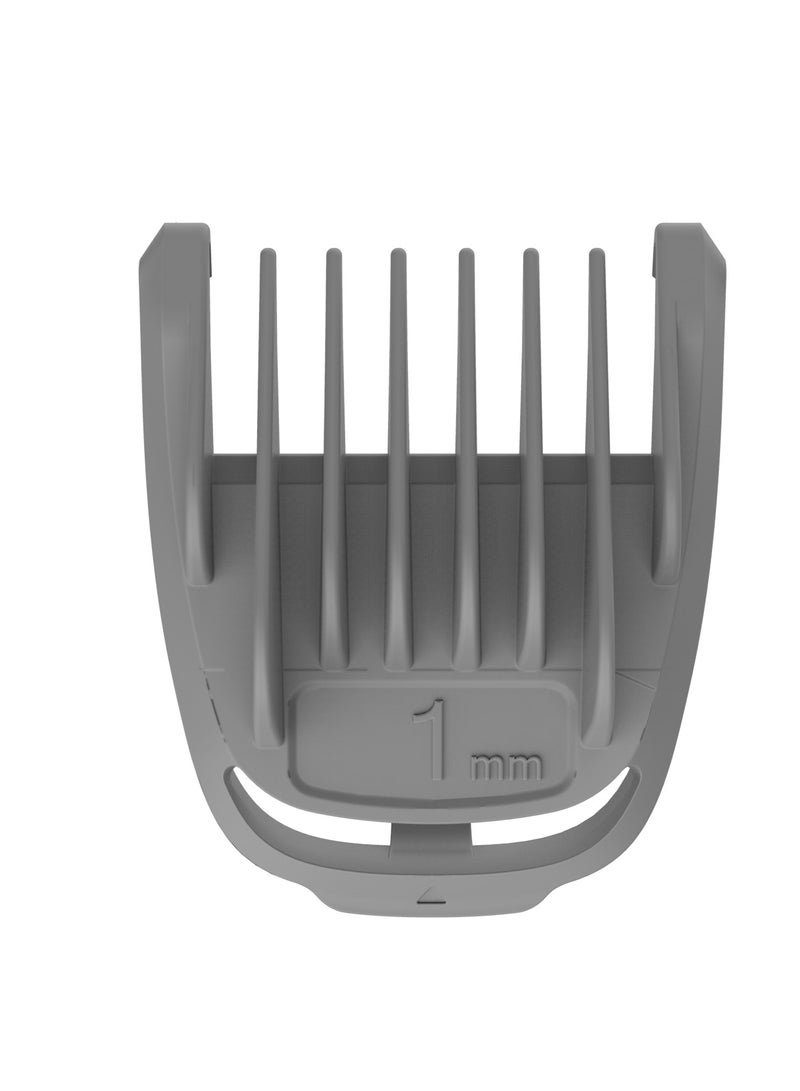 Lifestyle 14-IN-1 Trimming & Grooming Kit with Length Customization & Stainless-Steel Blades / Hair Clippers for Hair Cutting / 90Min Working Time / Cord & Cordless Use / USB-C Charging Port / 600 mAh Rechargeable Battery / IPX6 Water Resistant - Silver