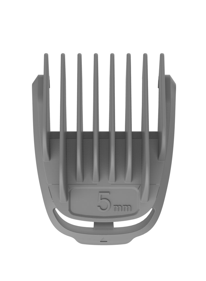 Lifestyle 14-IN-1 Trimming & Grooming Kit with Length Customization & Stainless-Steel Blades / Hair Clippers for Hair Cutting / 90Min Working Time / Cord & Cordless Use / USB-C Charging Port / 600 mAh Rechargeable Battery / IPX6 Water Resistant - Silver