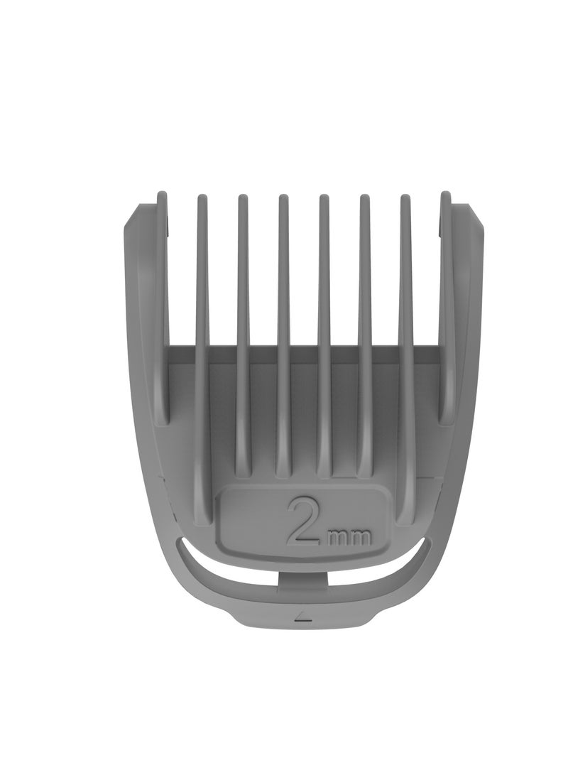 Lifestyle 14-IN-1 Trimming & Grooming Kit with Length Customization & Stainless-Steel Blades / Hair Clippers for Hair Cutting / 90Min Working Time / Cord & Cordless Use / USB-C Charging Port / 600 mAh Rechargeable Battery / IPX6 Water Resistant - Silver