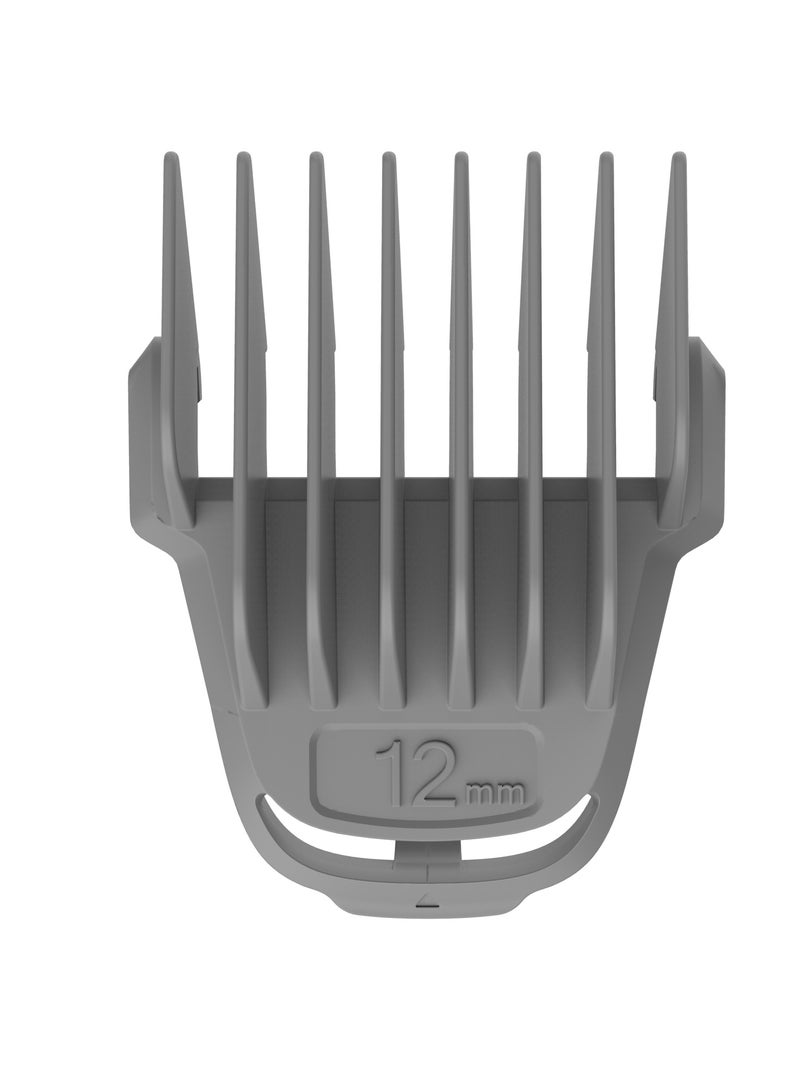 Lifestyle 14-IN-1 Trimming & Grooming Kit with Length Customization & Stainless-Steel Blades / Hair Clippers for Hair Cutting / 90Min Working Time / Cord & Cordless Use / USB-C Charging Port / 600 mAh Rechargeable Battery / IPX6 Water Resistant - Silver