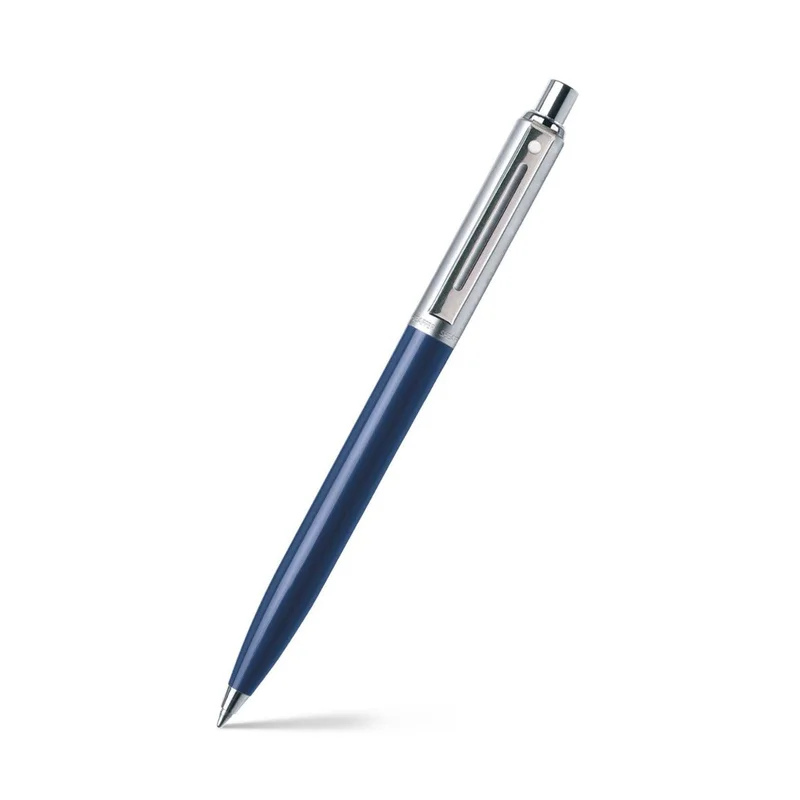 SHEAFFER Sheaffer® Sentinel Blue and Chrome Ballpoint Pen With Chrome Trims