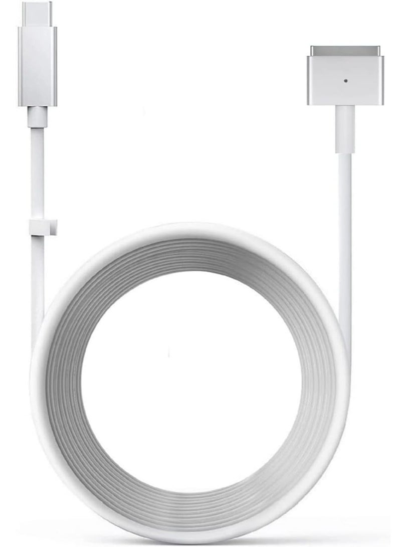 KASTWAVE Usb C To Magnetic T Tip Adapter Cable Cord For Macbook Air Pro After 2012 Year A1436 A1465 A1466 Md760 Md761 Md711 White Color Designed For 60W Fits 45W Mac Book Power Supply - Image 1