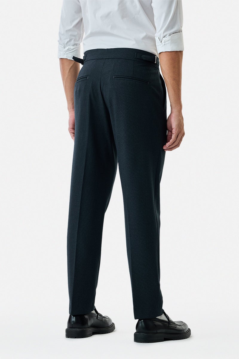 SNITCH Relaxed Fit Stretch Pleated Trousers - Image 5