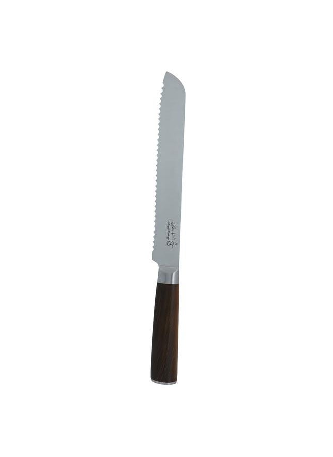 Alsaif - Steel Knife 8 Inch Wooden Handle Brown - Image 1