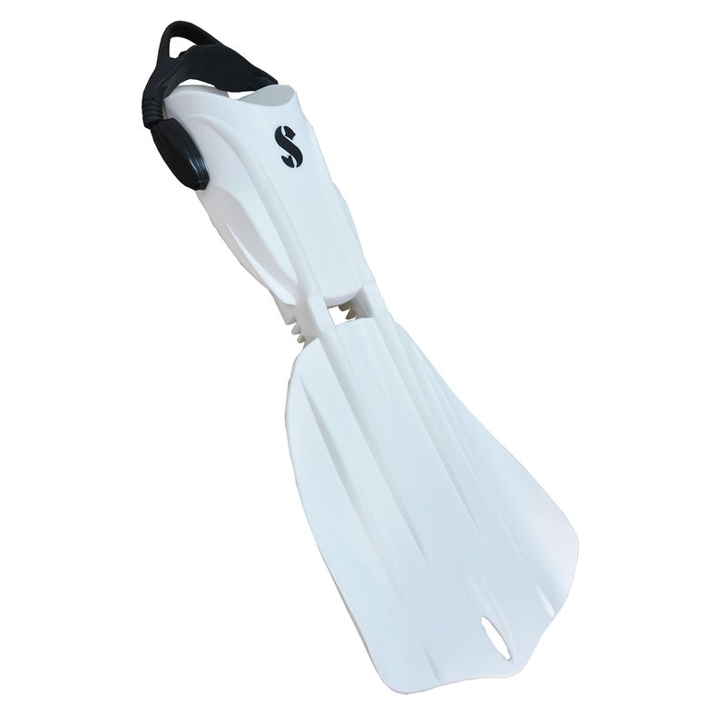 SCUBAPRO Seawing Nova Scuba Fin Set Open Heel with Bungee Strap for Recreational Scuba Diving and Snorkeling Medium White - Image 2