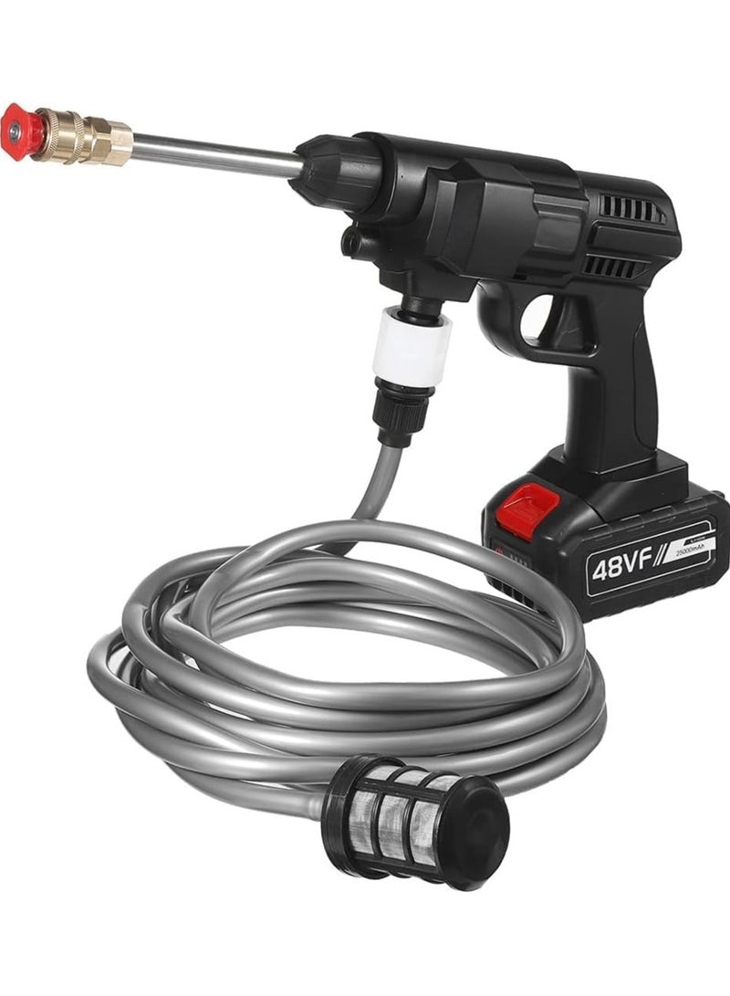 48V 25000mAh 30Bar Cordless High Pressure Car Washer with Nozzles Water Gun Set Garden Cleaning Jet Washing Machine Heavy Duty - Image 1