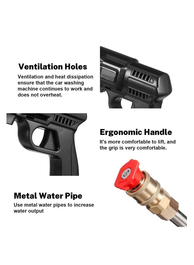 48V 25000mAh 30Bar Cordless High Pressure Car Washer with Nozzles Water Gun Set Garden Cleaning Jet Washing Machine Heavy Duty - Image 4