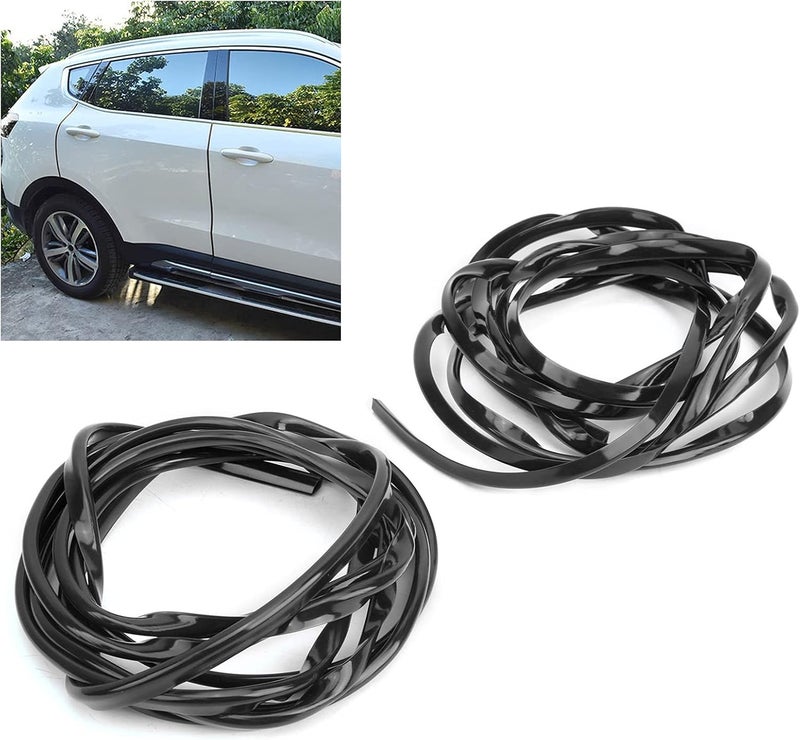 Car Door Anti Collision Strips Rubber Sealing 110.2in, Universal Flexible Protection - Durable Material, Easy Installation, Scratch Prevention for Vehicles (Black) - Image 3