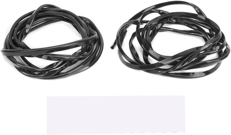 Car Door Anti Collision Strips Rubber Sealing 110.2in, Universal Flexible Protection - Durable Material, Easy Installation, Scratch Prevention for Vehicles (Black) - Image 1
