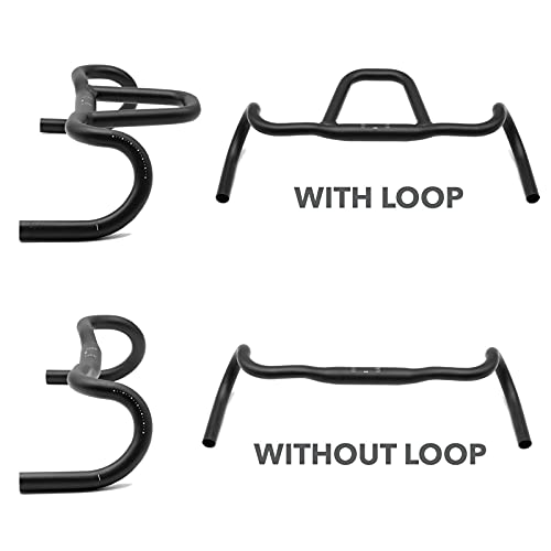 REDSHIFT Kitchen Sink Handlebar without Loop for Road, Gravel, Touring, and Commuter Bikes, Aluminum Drop Bar, 31.8mm Clamp, with 20mm of Rise, 44 cm Width - Image 3