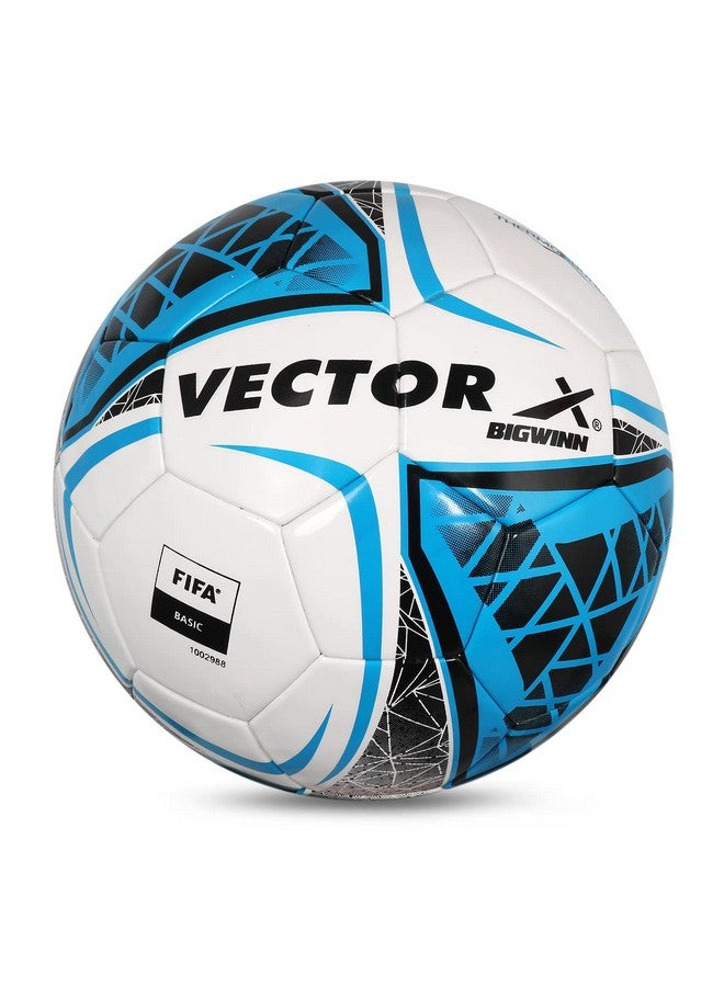 Vector X X Bigwin Thermo Bounded Professional Play Football Ize: 5 (White-Sky) - Image 1