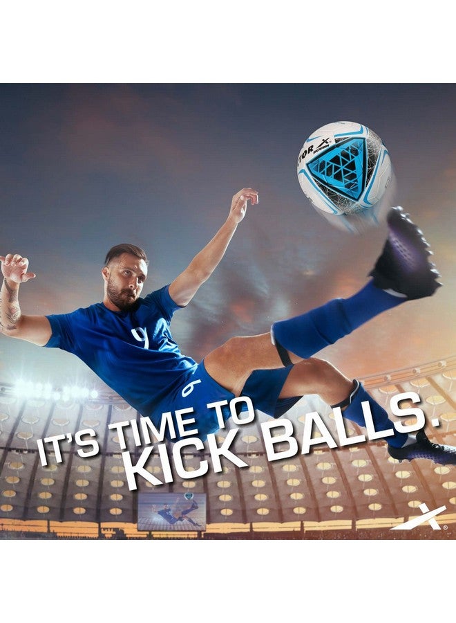 Vector X X Bigwin Thermo Bounded Professional Play Football Ize: 5 (White-Sky) - Image 4