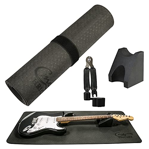 Hricane Guitar Work Mat Kit+Two Heights Guitar Neck Support Rest+Guitar String Winder and Cutter Tool - Guitar Workstation Repair Maintenance of String Instruments - Image 1