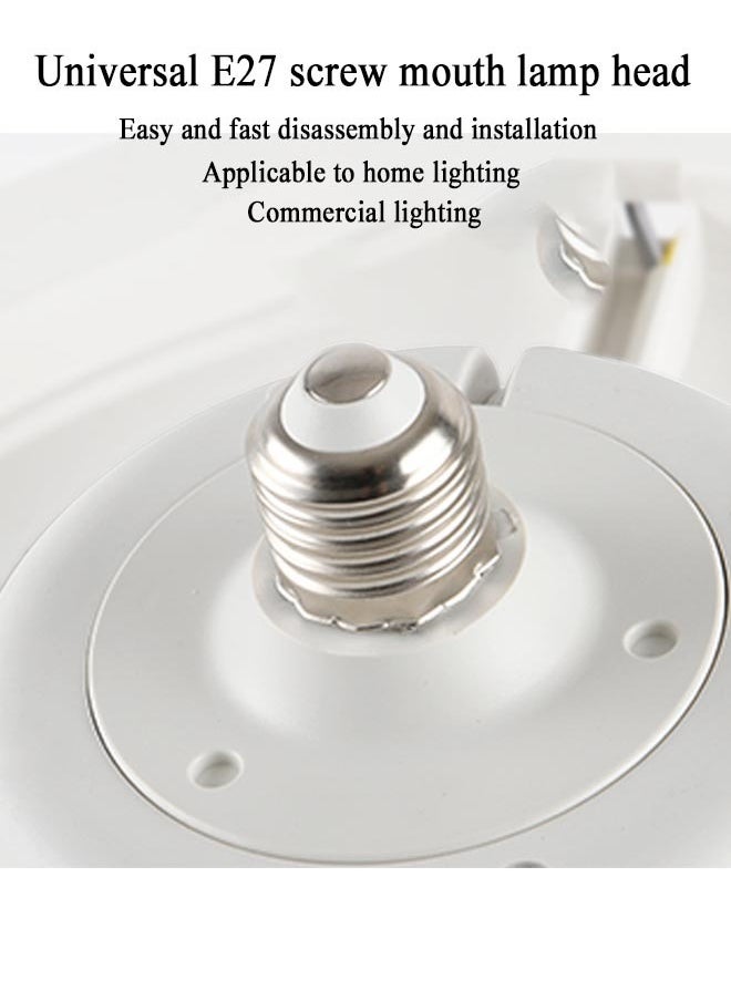 Generic 360 Degree Rotation Silent Fan Bulb with Lights Dimmable Color Temperature and Timed Lights with Remote Control Step Mouth High -Power Shaking Head Fan Lamp  - Image 3
