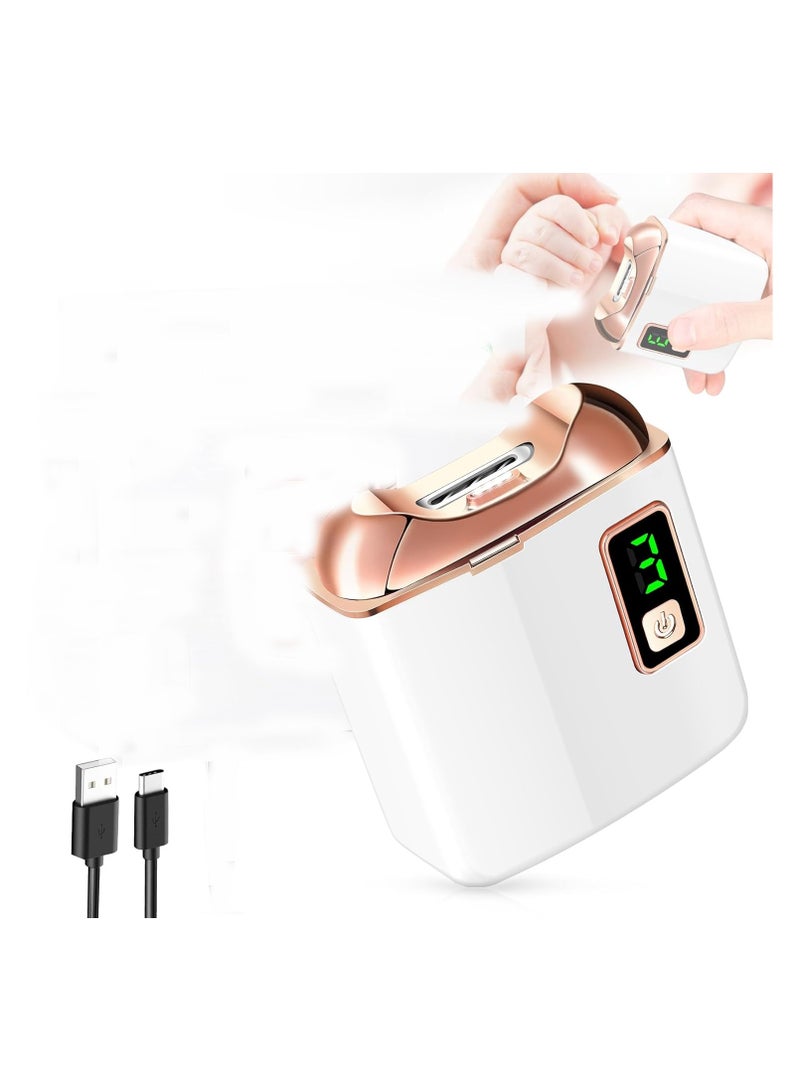 general Electric nail clippers with LED light, USB rechargeable nail trimmer, 3-speed nail manicure for babies, kids, seniors and adults - perfect for nail care for seniors - Image 1