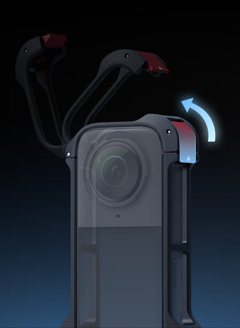 Insta360 X4 Protection Utility Frame – Premium Black Armor for Ultimate Camera Protection - Image 3