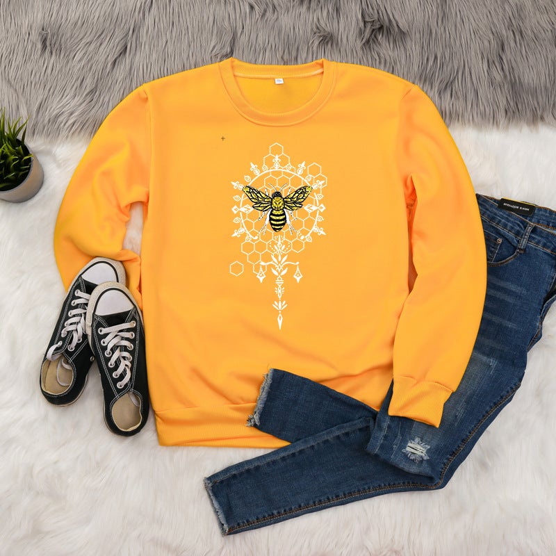 2024 Amazon ebay AliExpress Cross-border Independent Station eBay Animal Letters European and American Printed Crewneck for Men and Women White  - Image 4