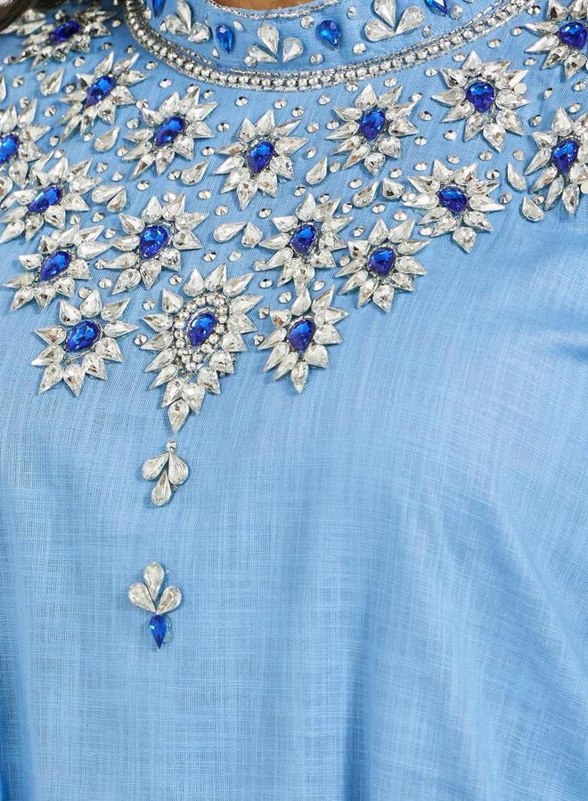 Maxim Creation Embellished High Neck A-Line Jalabiya by Styli
