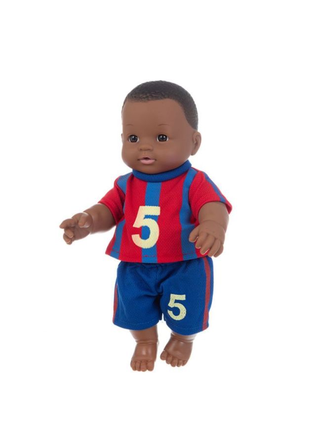 12-inch Sports Men's Vinyl Rebirth Doll Simulation Doll Play House Toys Wholesale-Color:Q12-016c (blue Eyes) Honglan No. 5-Height:35cm - Image 1