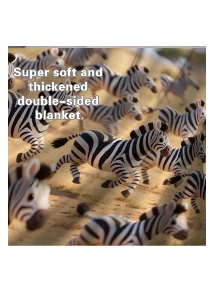 عام بطانية رقيقة من الفانيلا (دافئة ومريحة، ومناسبة للنوم واستخدام الألعاب وإزالة الغبار ومقاومة للرمل) 150 سم * 200 سم - 1029 - Image 5