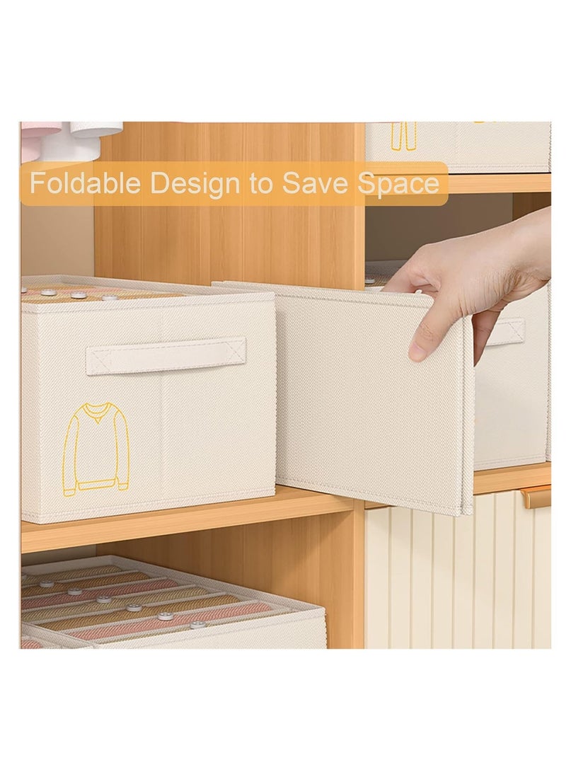 SYOSI Drawer Organizers for Clothing - 2PCS Wardrobe Clothes Organizer with Multiple Grids, Foldable Underwear Drawer Organizers for Neat Closet Storage of Jeans, Sweaters, Hoodies, and More  - Image 3
