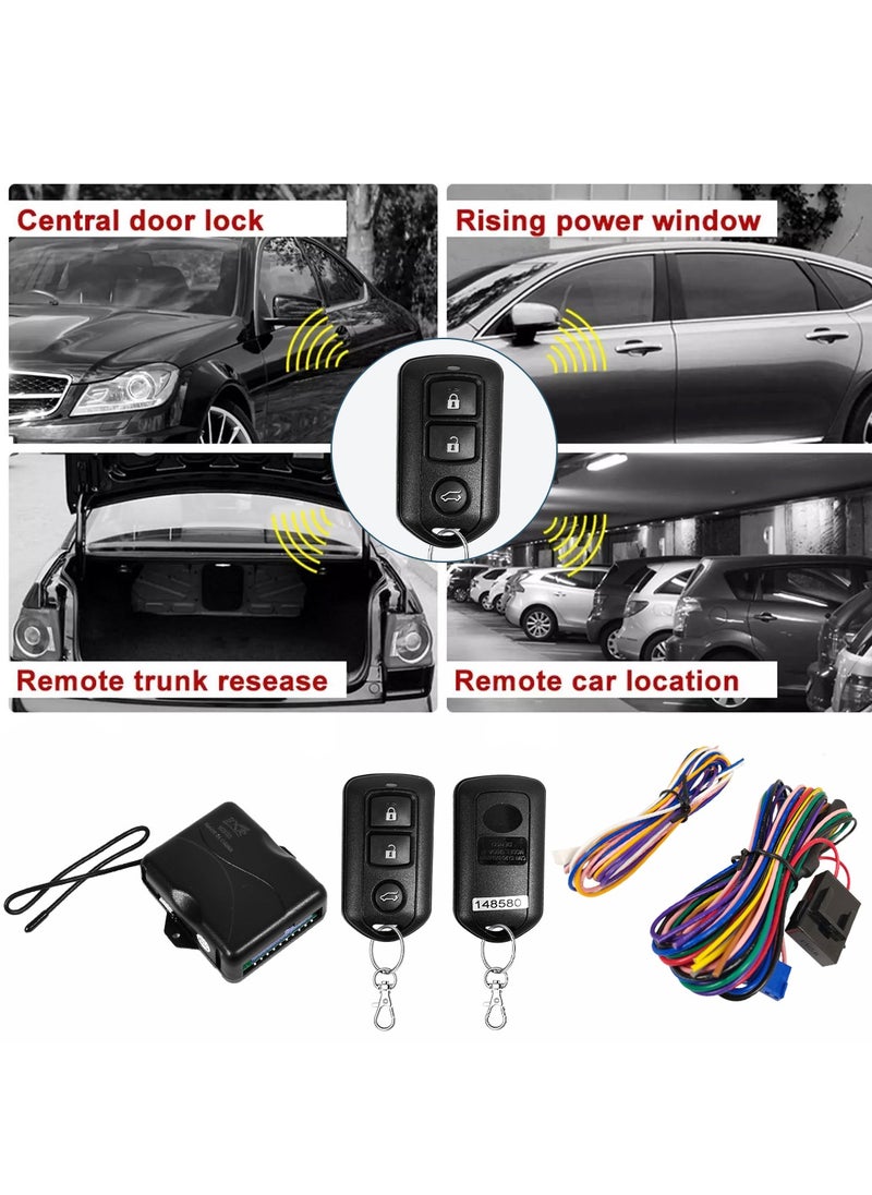 3XR - 3XR Advanced Car Keyless Entry System with Dual Remote Controls and Comprehensive Wiring Kit for Enhanced Vehicle Security M2021 - Image 1