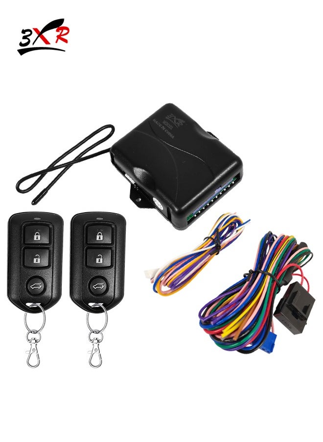 3XR - 3XR Advanced Car Keyless Entry System with Dual Remote Controls and Comprehensive Wiring Kit for Enhanced Vehicle Security M2021 - Image 1