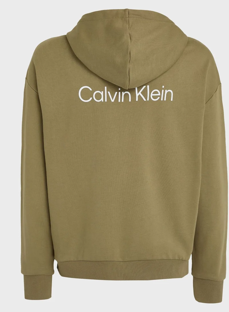 CALVIN KLEIN Hero Logo Comfort Zip Through Hoodie