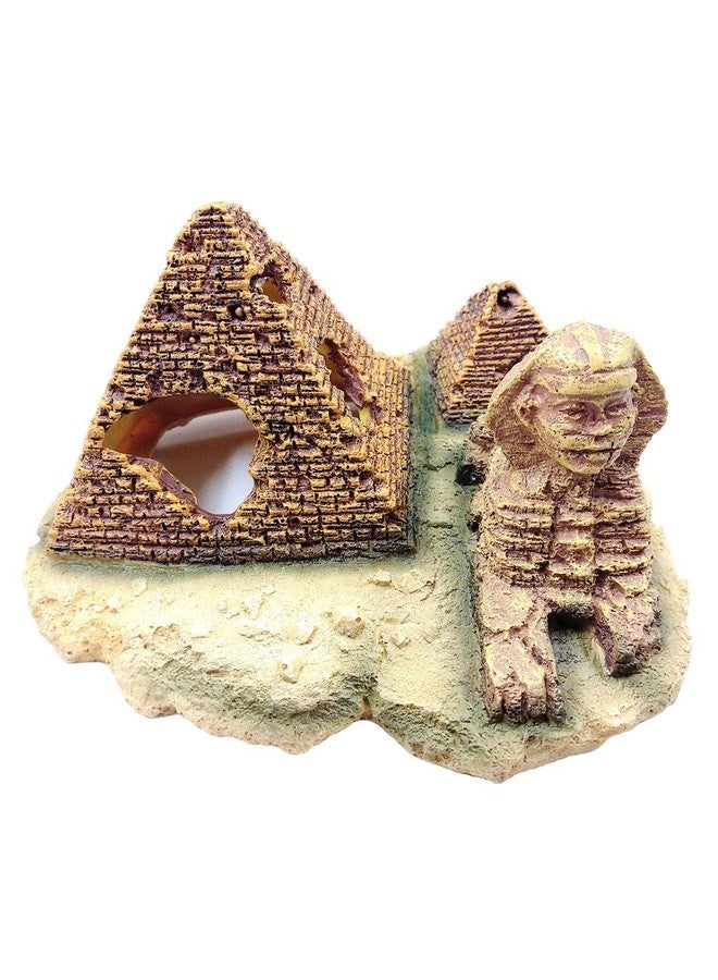 M2cbridge Aquarium Decor Castle Shipwreck Ornament Underwater Landscape(Egyptian Pyramid) - Image 3