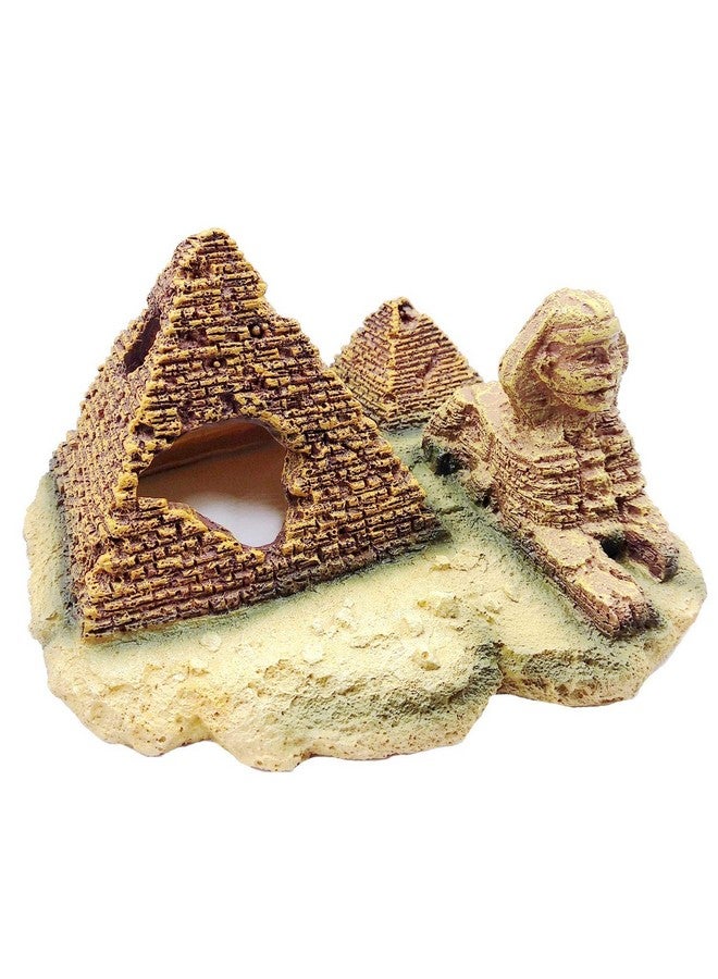 M2cbridge Aquarium Decor Castle Shipwreck Ornament Underwater Landscape(Egyptian Pyramid) - Image 2