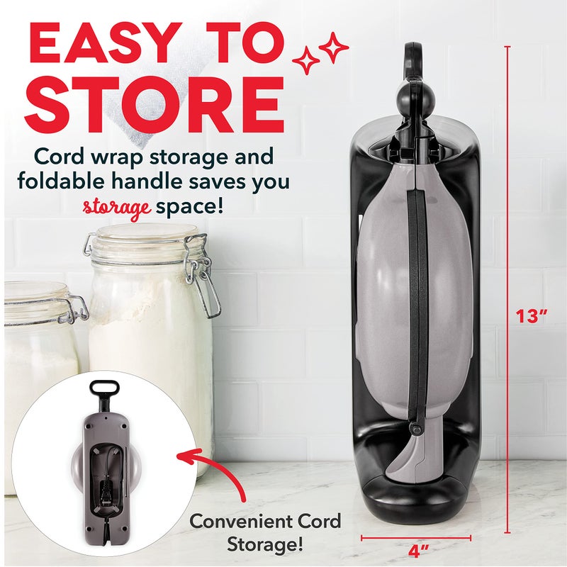 DASH Flip Belgian Waffle Maker With Non-Stick Coating for Individual 1" Thick Waffles – Graphite - Image 4